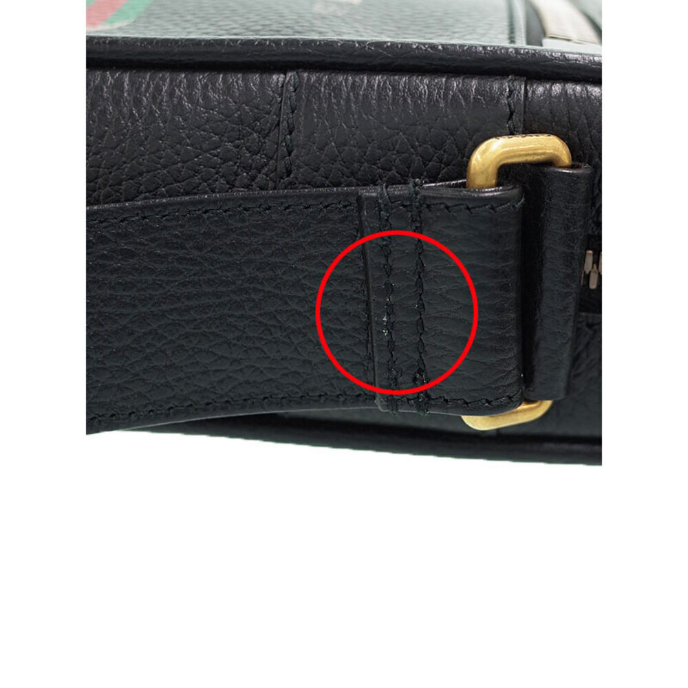 Gucci GG Canvas Web Messenger Crossbody Bag Brown - Picture 6 of 9